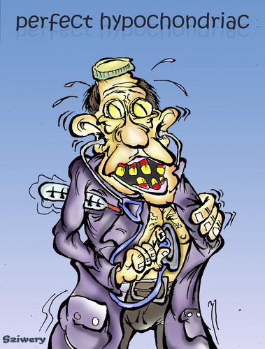 Cartoon: hypochondriac (medium) by sziwery tagged sziwery,cartoons