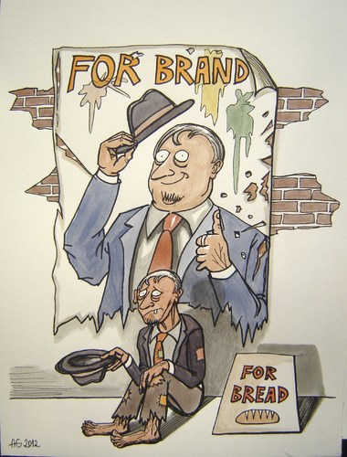 Cartoon: Advertisment (medium) by caknuta-chajanka tagged poor,rich,commercial,advertising