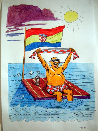 Cartoon: S.O.S. (medium) by caknuta-chajanka tagged fan,national,sea,shipwreck