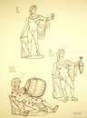 Cartoon: Love wine antique (small) by caknuta-chajanka tagged antique,wine,love