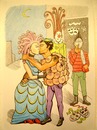 Cartoon: Masquerade (small) by caknuta-chajanka tagged masquerade,love,kiss,erotic
