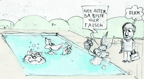 Cartoon: o.t. (medium) by DaDaDa tagged toons,pool
