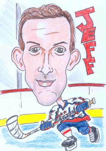 Cartoon: Jeff Schultz (medium) by PaulN420 tagged nhl,washington,capitals,hockey