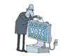 Cartoon: Elections and televisio (small) by martirena tagged elections,campaign,voters
