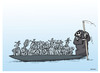 Cartoon: Illegal immigration. (small) by martirena tagged illegal,immigration,death