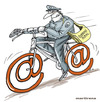 Cartoon: Postal mail (small) by martirena tagged postal mail internet