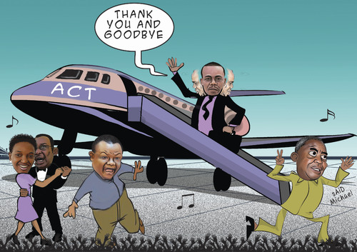Cartoon: MP Brother K (medium) by sidy tagged bye