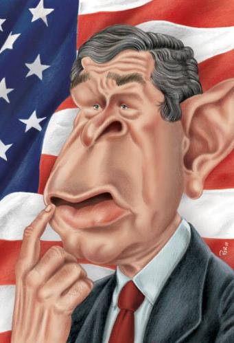 Cartoon: George Bush (medium) by pe09 tagged bush