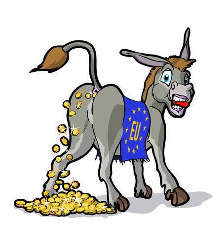 Cartoon: Goldesel (medium) by Werkmann tagged europa,ezb,hilfe,finanzkrise,banken,börse,spekulanten