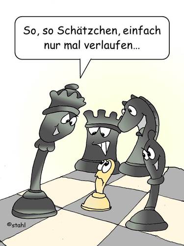 Cartoon: Schach (medium) by wista tagged schach,matt,dame,könig,springer,läufer,turm,bauer,spielen,brettspiele,schachbrett