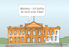 Cartoon: Orange House (small) by wista tagged weisses,haus,usa,präsident,melania,donald,trump,orange,umbau,neubau,renovierung,anbau,farbe,streichen,ballsaal,abriss