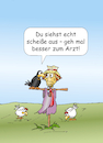 Cartoon: Vogelscheuche (small) by wista tagged arzt,ärzte,beratung,facharzt,vogelscheuche,feld,wald,vogel,gesund,krank,krankheit,diagnose,rabe,krähe,symptom,symptome,aussehen