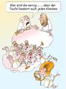 Cartoon: Werbetechnik (small) by wista tagged himmel,hölle,engel,teufel,gott,petrus,jesus,chor,himmelschor,enegelschor,glaube,religion,werbung,werbespruch,klischee