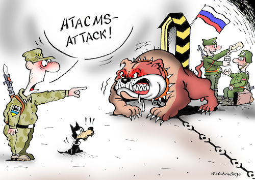 Cartoon: attack (medium) by Dubovsky Alexander tagged military,security
