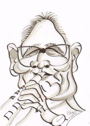 Cartoon: benny G oodman (medium) by cabap tagged music