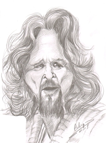 Cartoon: Jeff Bridges (medium) by cabap tagged caricature