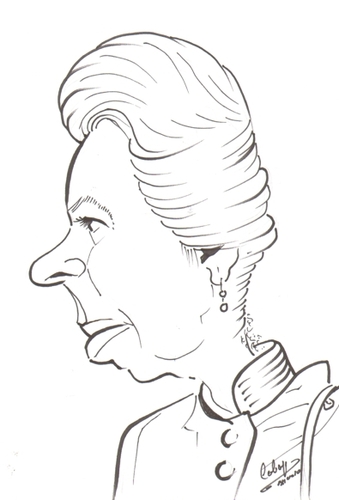Cartoon: Princess Anne (medium) by cabap tagged caricature
