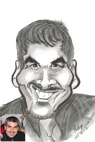 Cartoon: Raul Curbelo Belen (medium) by cabap tagged caricature