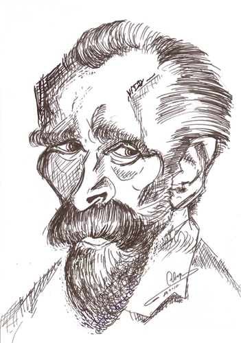 Cartoon: Vincent van Gogh (medium) by cabap tagged caricature