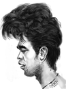 Cartoon: ipad Robert Pattinson! (small) by cabap tagged caricature,ipad