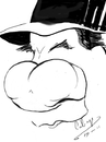 Cartoon: Karl Malden (small) by cabap tagged caricature,ipad
