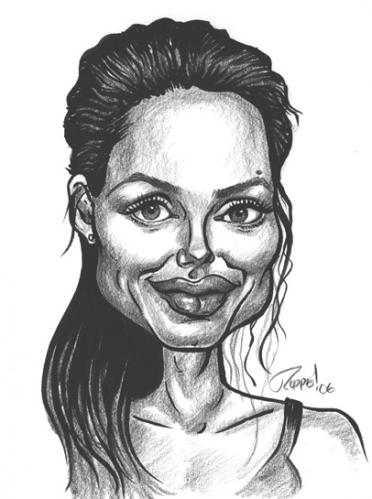 Cartoon: Angelina (medium) by rjr tagged angelina,jolie