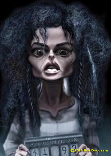 Cartoon: Bellatrix (medium) by tobo tagged caricature,harry,potter