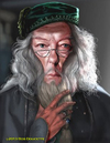 Cartoon: Dumbledore (small) by tobo tagged harry potter