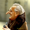 Cartoon: J R R Tolkien (small) by tobo tagged tolkien caricature