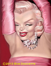 Cartoon: Marilyn Monroe (small) by tobo tagged marilyn,monroe,caricature