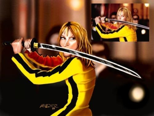 Cartoon: Kill Bill (medium) by Hellder Gonzales tagged movie,kill,bill