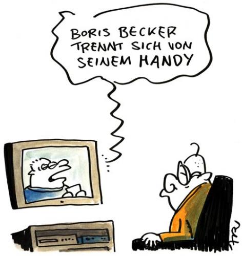 Cartoon: Boris (medium) by ari tagged tv,fernseher,mann,man,television