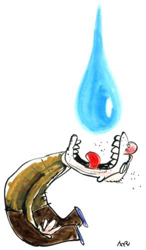 Cartoon: wasser (medium) by ari tagged all,you,need,is,water