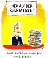 Cartoon: buchmesse (small) by ari tagged literatur,buch,buchmesse,autor,signieren,bestseller,dichter,signierstunde,schriftsteller,jung,alt,text,philosoph,unterschrift,autogramm,buchhandel,literat,ebook,kindle,reader