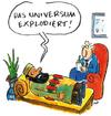 Cartoon: universum (small) by ari tagged sprengstoffgürtel,islam,psychiater,gewalt,terror,universum,explosion,bombe,krank