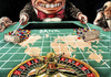 Cartoon: game over (small) by Rainer Ehrt tagged banken euro europa dollar finanzkrise staatsfinanzen spekulation