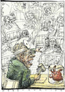 Cartoon: Heart auction - Herz-Auktion (small) by Rainer Ehrt tagged transplantation,medizin,transplantationsmedizin,gesundheit,transplantat,herz,leber,niere,skandal,geschäft,korruption