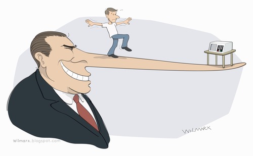 Cartoon: 2014 Elections Brazil Pinocchio (medium) by Wilmarx tagged elections,brazil,pinocchio,political