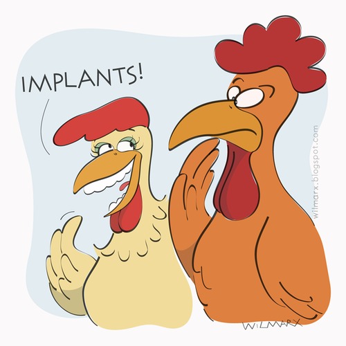 Cartoon: Chicken may have teeth (medium) by Wilmarx tagged dentistry,health,chicken
