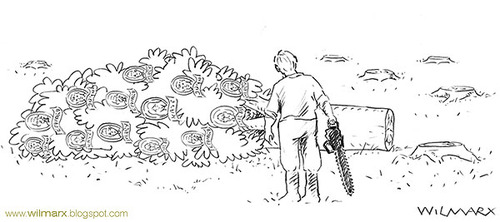 Cartoon: No chance (medium) by Wilmarx tagged nature,desmatamento,deforestation