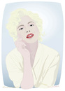 Cartoon: Michelle Williams (small) by Wilmarx tagged movie,actress,marilyn,monroe