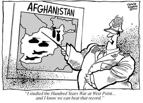 Cartoon: The Afghan War (medium) by carol-simpson tagged afghanistan,war,usa