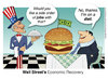 Cartoon: Dining with Wall Street (small) by carol-simpson tagged wall street greed unemployment jobs