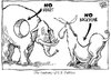 Cartoon: The Anatomy of US Politics (small) by carol-simpson tagged us,politics,republicans,democrats