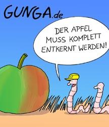 Cartoon: Apfel (medium) by Gunga tagged apfel