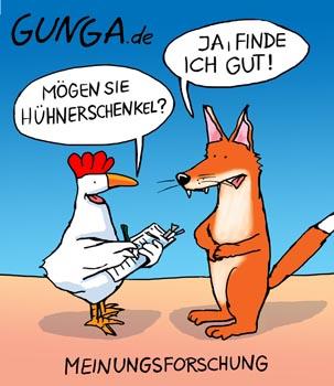 Cartoon: Meinungsforschung (medium) by Gunga tagged meinungsforschung
