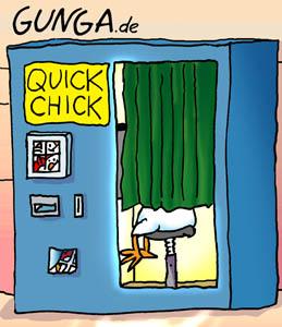 Cartoon: Quick Chick (medium) by Gunga tagged quick,chick