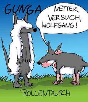 Cartoon: Wolf (medium) by Gunga tagged wolf