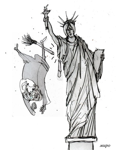 Cartoon: Hilari (medium) by Miro tagged no,coment