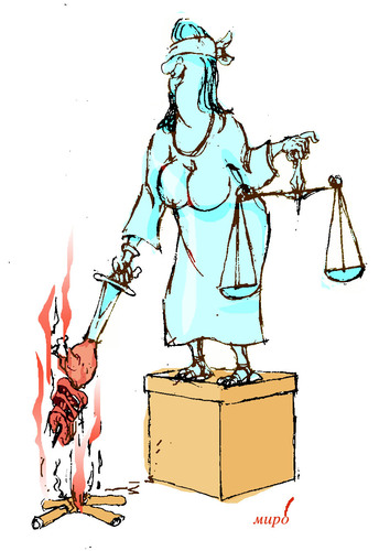 Cartoon: justice (medium) by Miro tagged justice